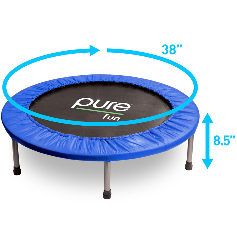 Pure Fun Exercise Pure Fun 3.16 Round Fitness Trampoline Reviews Wayfair